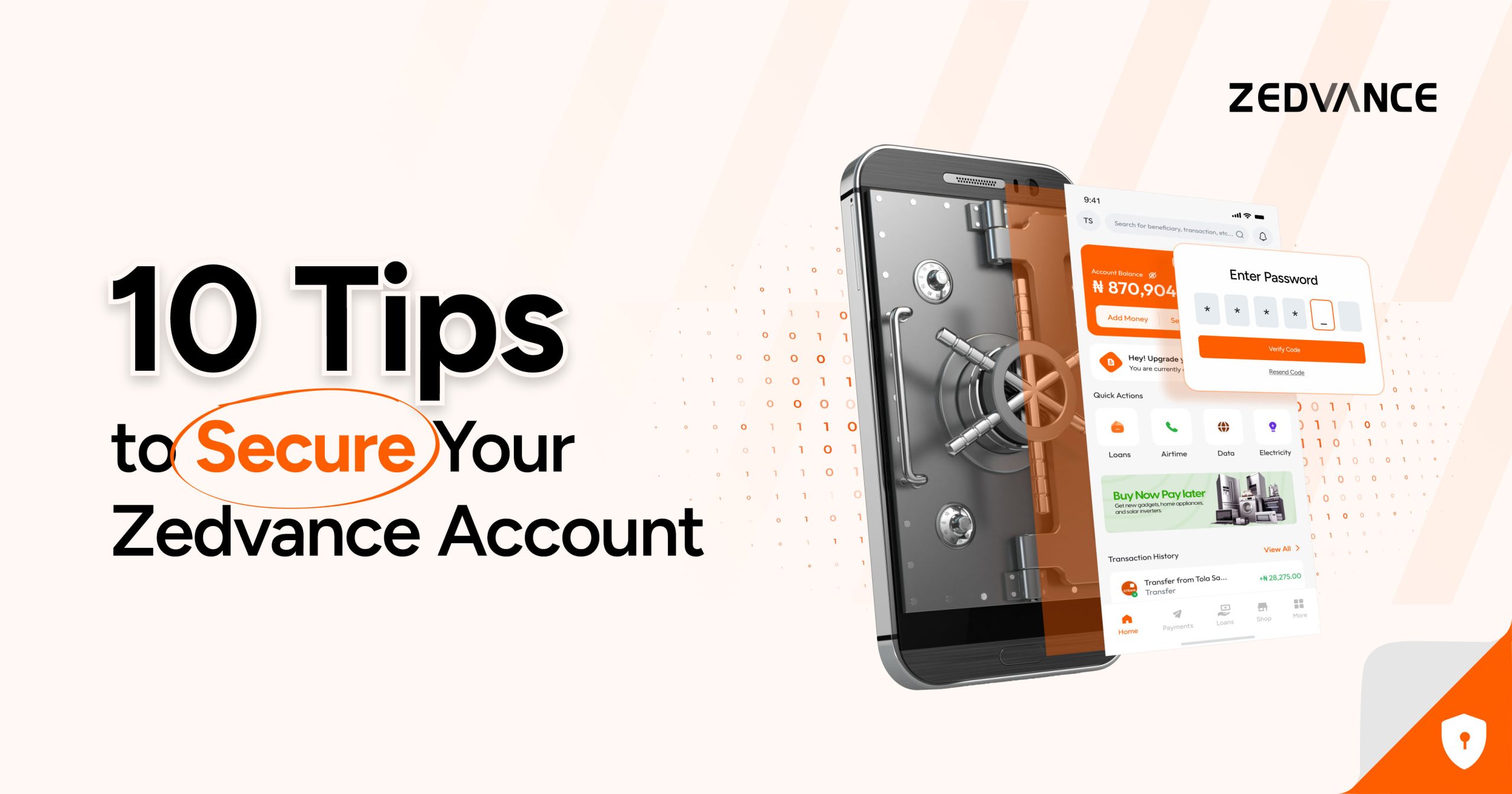 10 Essential security tips to secure your Zedvance Account