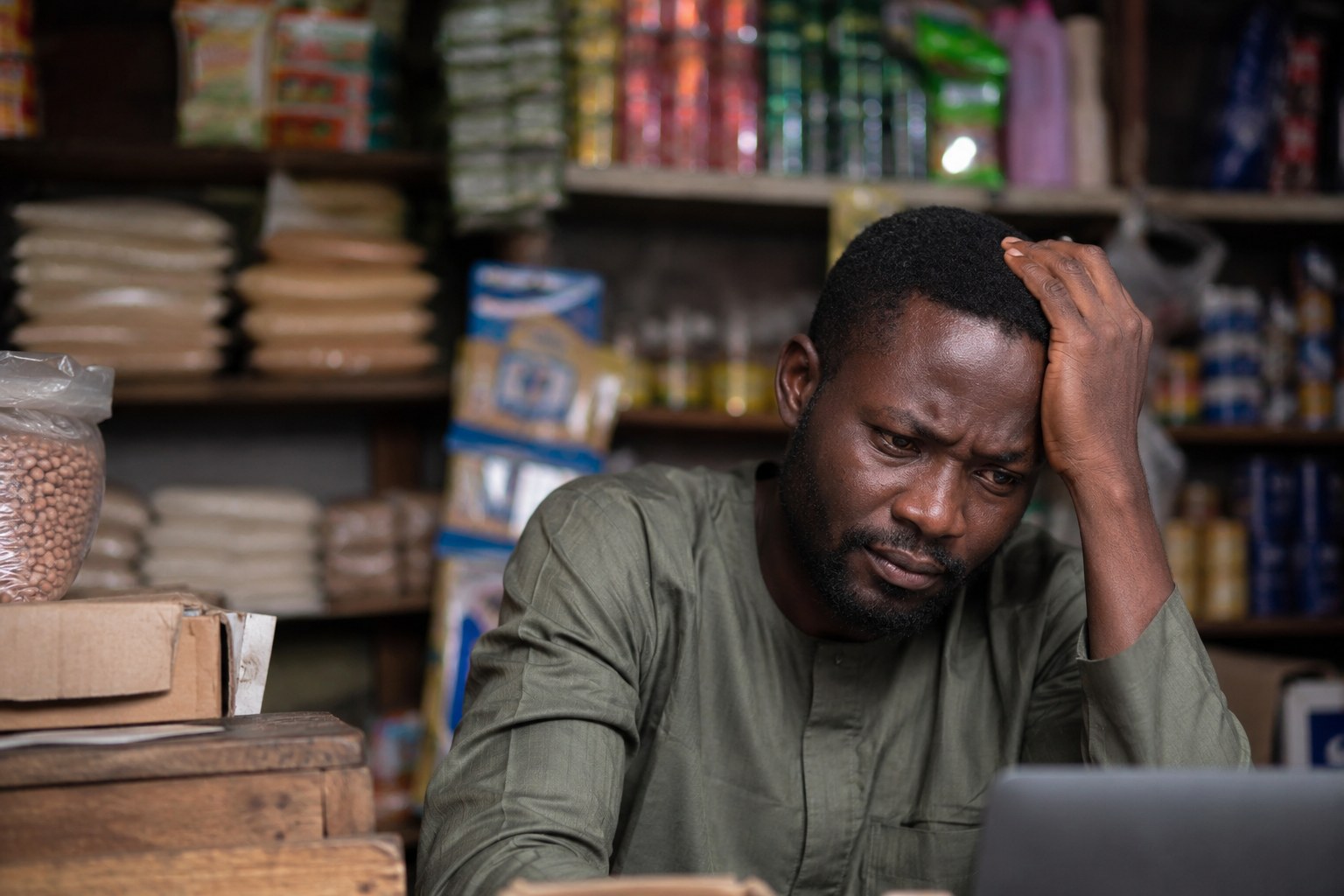 Growth capital for Nigerian SMEs, business owner in warehouse